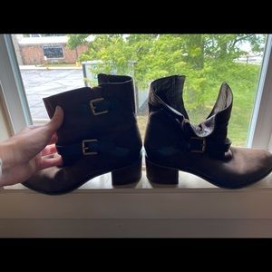 Brown Buckled Boots